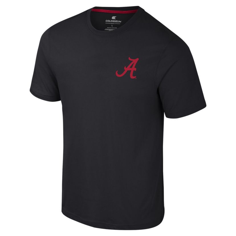 Alabama Crimson Tide NCAA Alabama Tide Logo Lockup 2-Hit Active Blend T-Shirt
