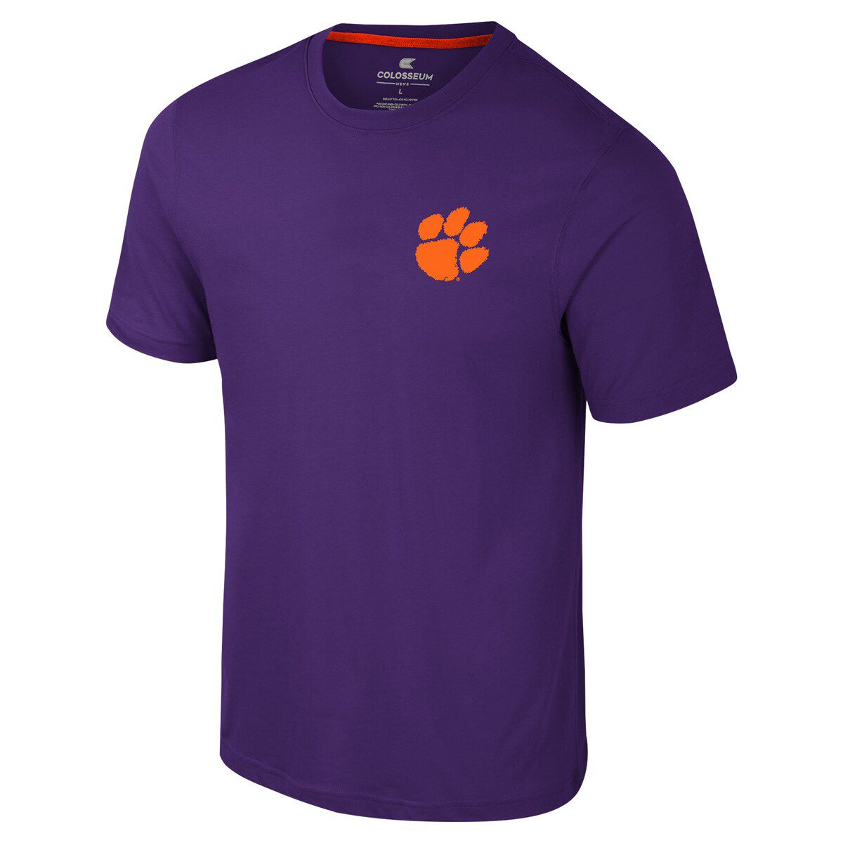 NCAA Clemson Tigers Logo Lockup 2-Hit Active Blend T-Shirt