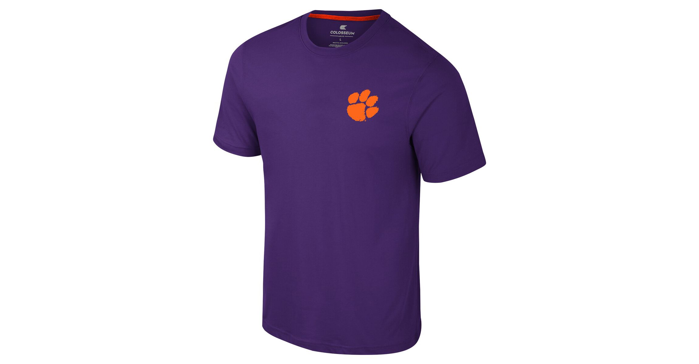 NCAA Clemson Tigers Logo Lockup 2-Hit Active Blend T-Shirt