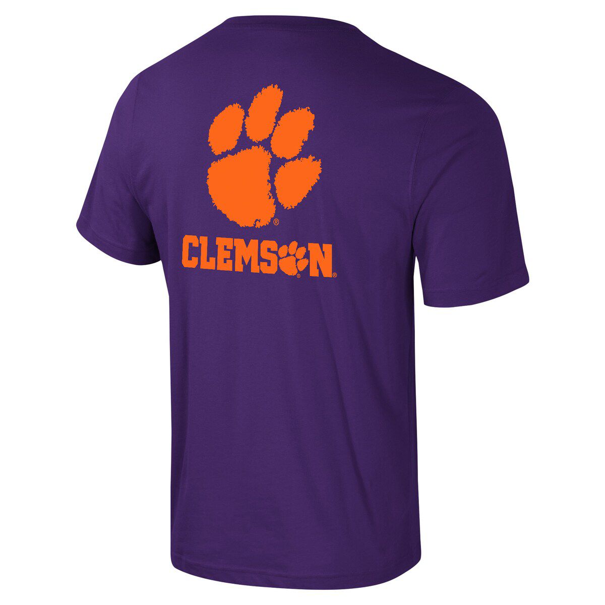 NCAA Clemson Tigers Logo Lockup 2-Hit Active Blend T-Shirt