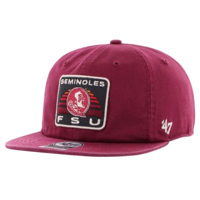 '47 Men's NCAA Florida State Seminoles Coastline Captain Snapback Hat