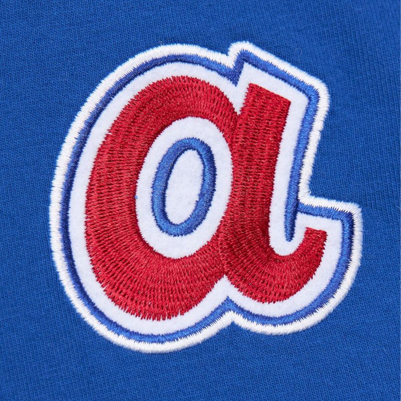 MLB Hank Aaron Atlanta Braves Cooperstown Collection Heavyweight Premium Player Vintage Logo T-Shirt