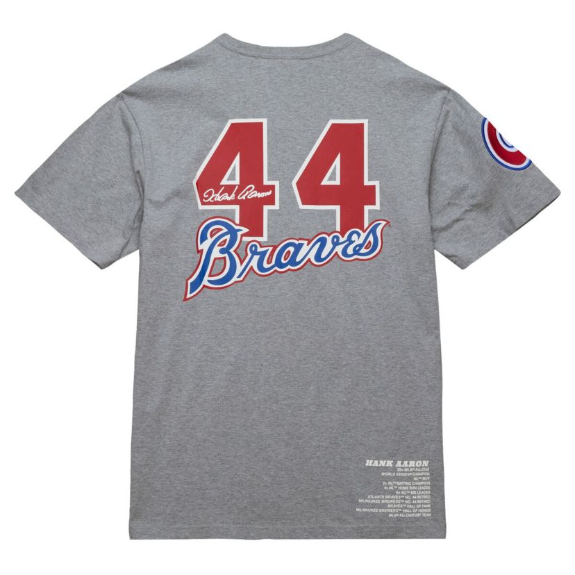 MLB Hank Aaron Atlanta Braves Cooperstown Collection Legends T-Shirt