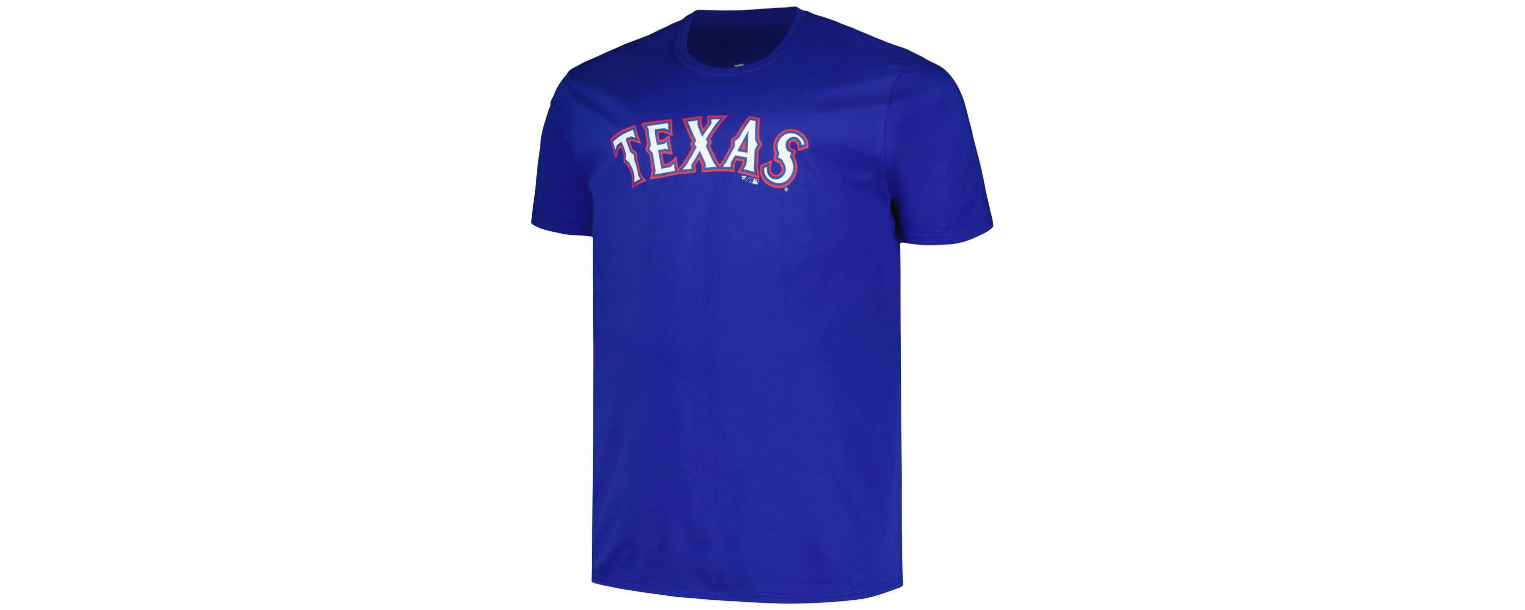 MLB Fanatics Wyatt Langford Texas Rangers Big & Tall Name & Number T-Shirt