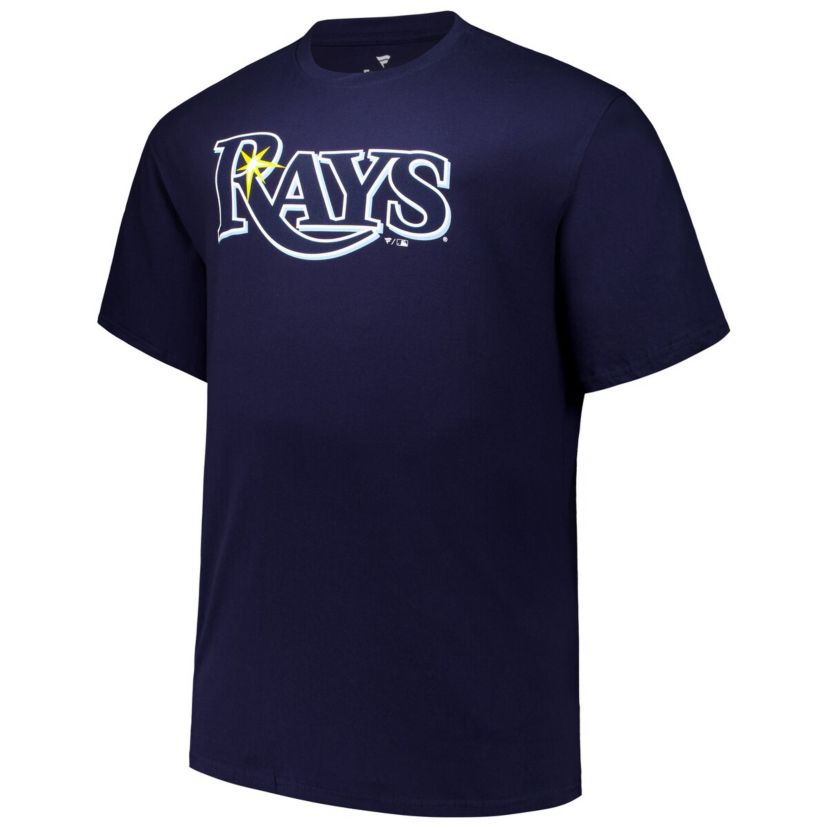 MLB Fanatics Junior Caminero Tampa Bay Rays Big & Tall Name & Number T-Shirt