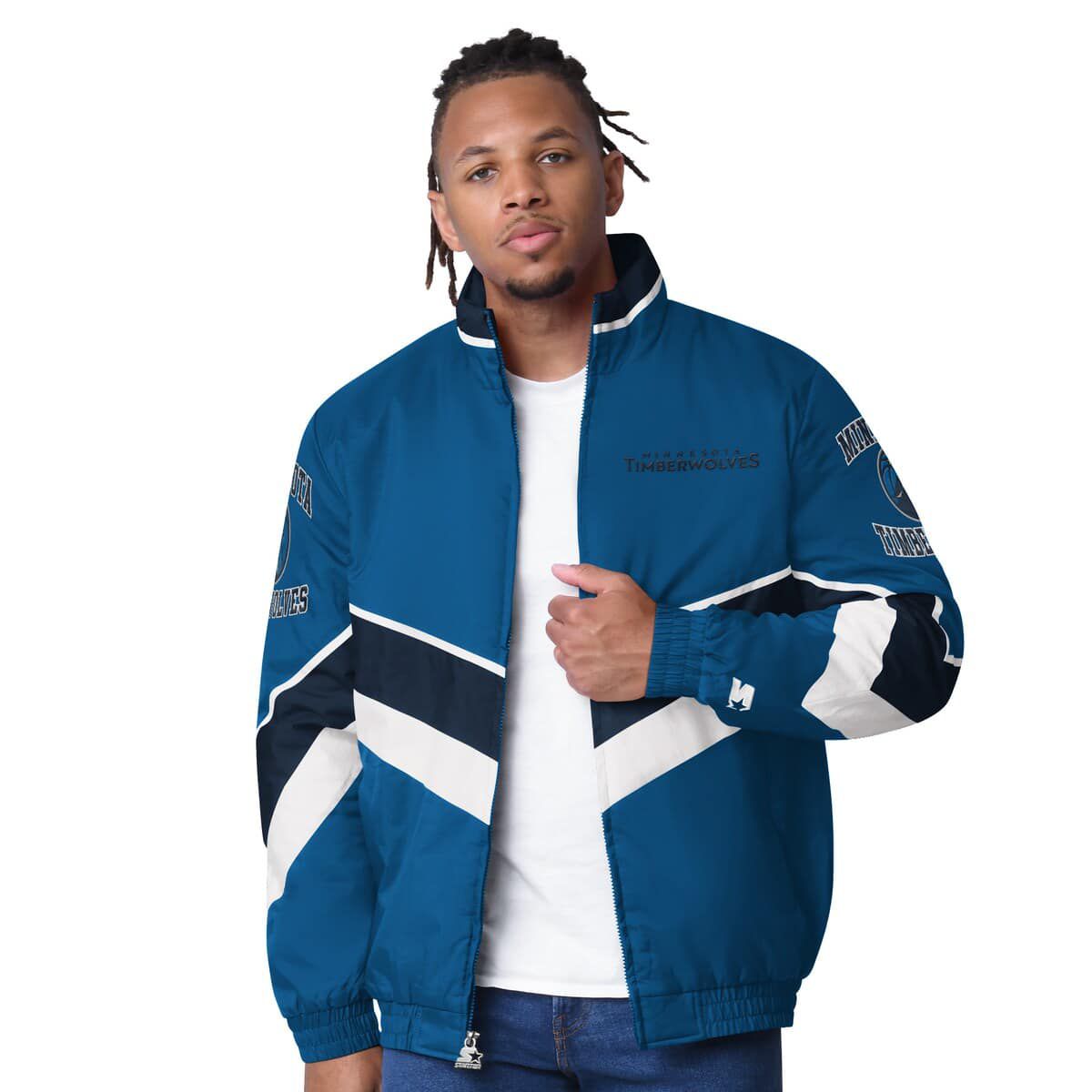 NBA Minnesota Timberwolves Captain Oxford Full-Zip Jacket