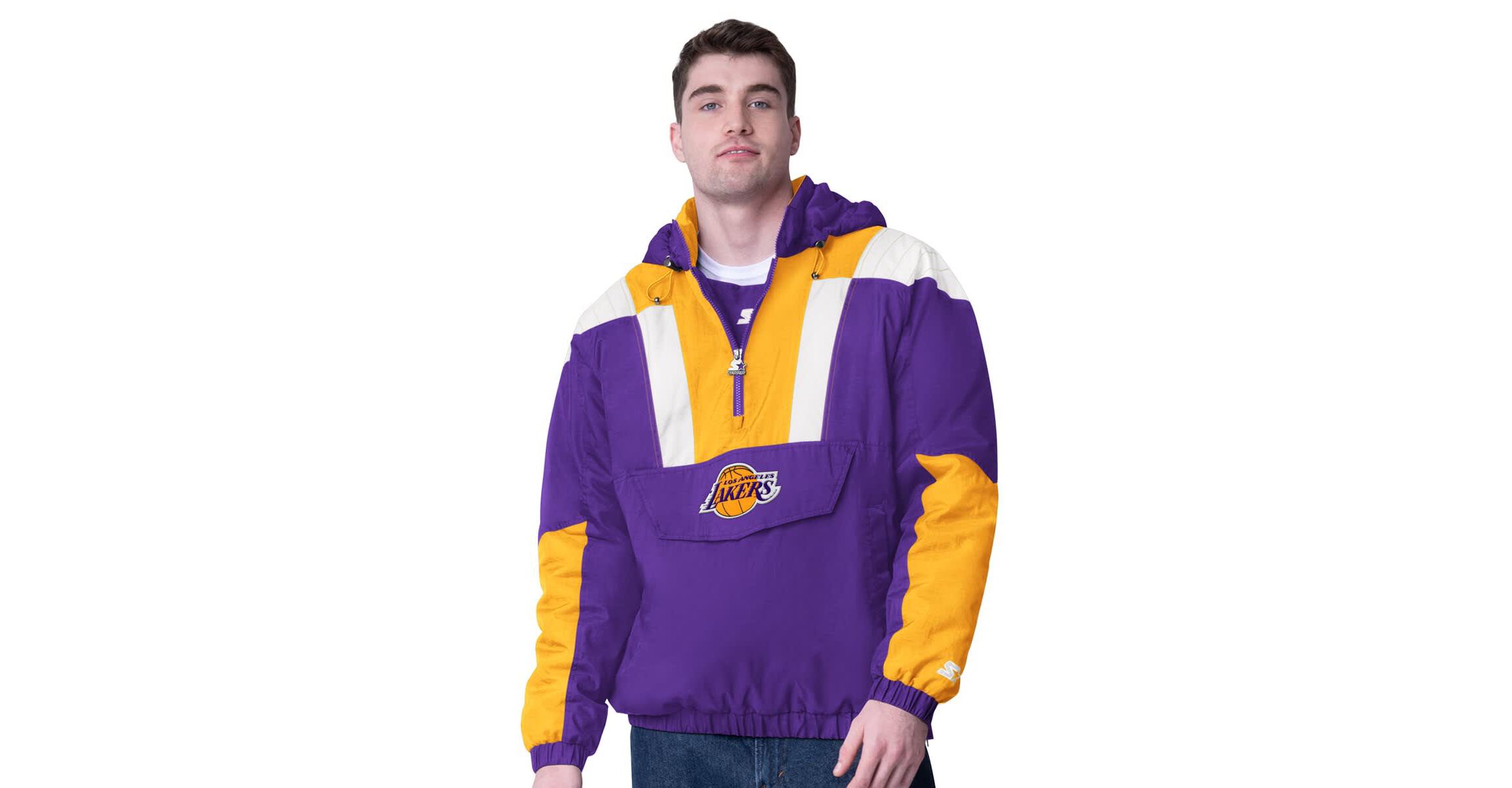 NBA Los Angeles Lakers Charger Half-Zip Pullover Jacket