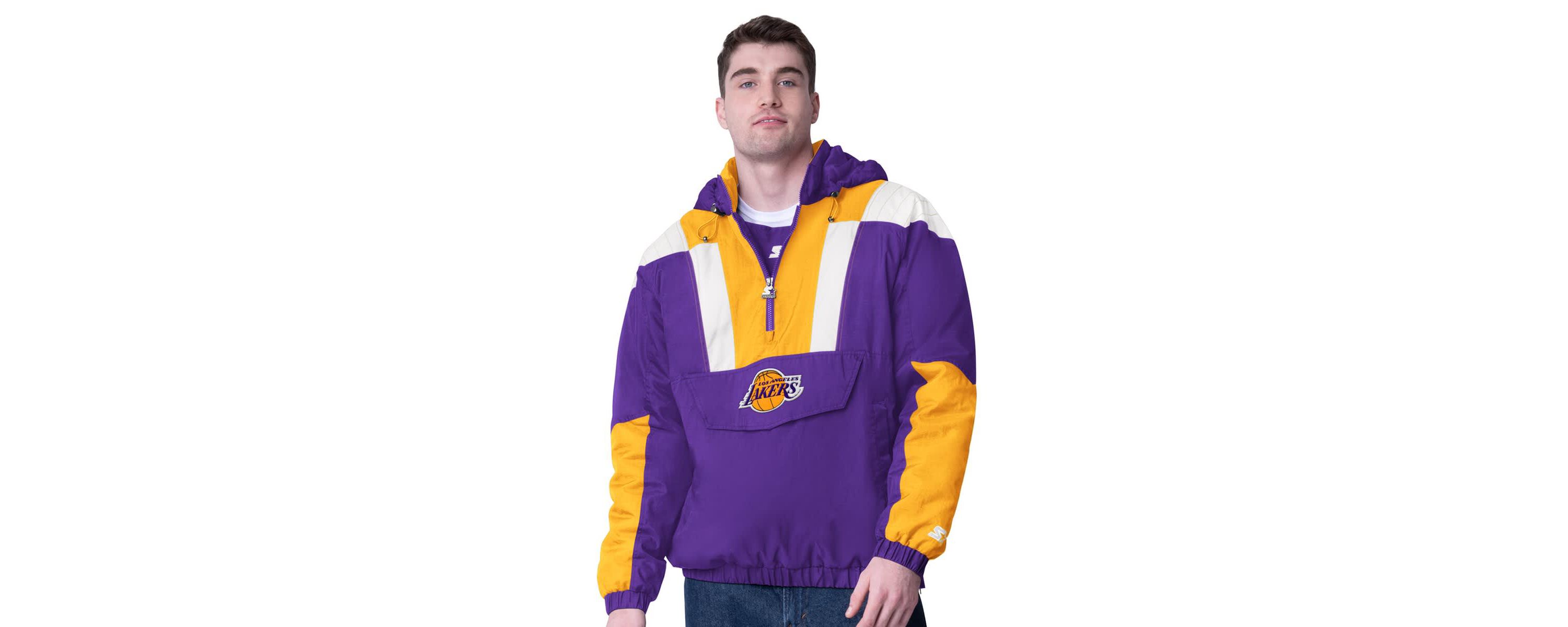 NBA Los Angeles Lakers Charger Half-Zip Pullover Jacket