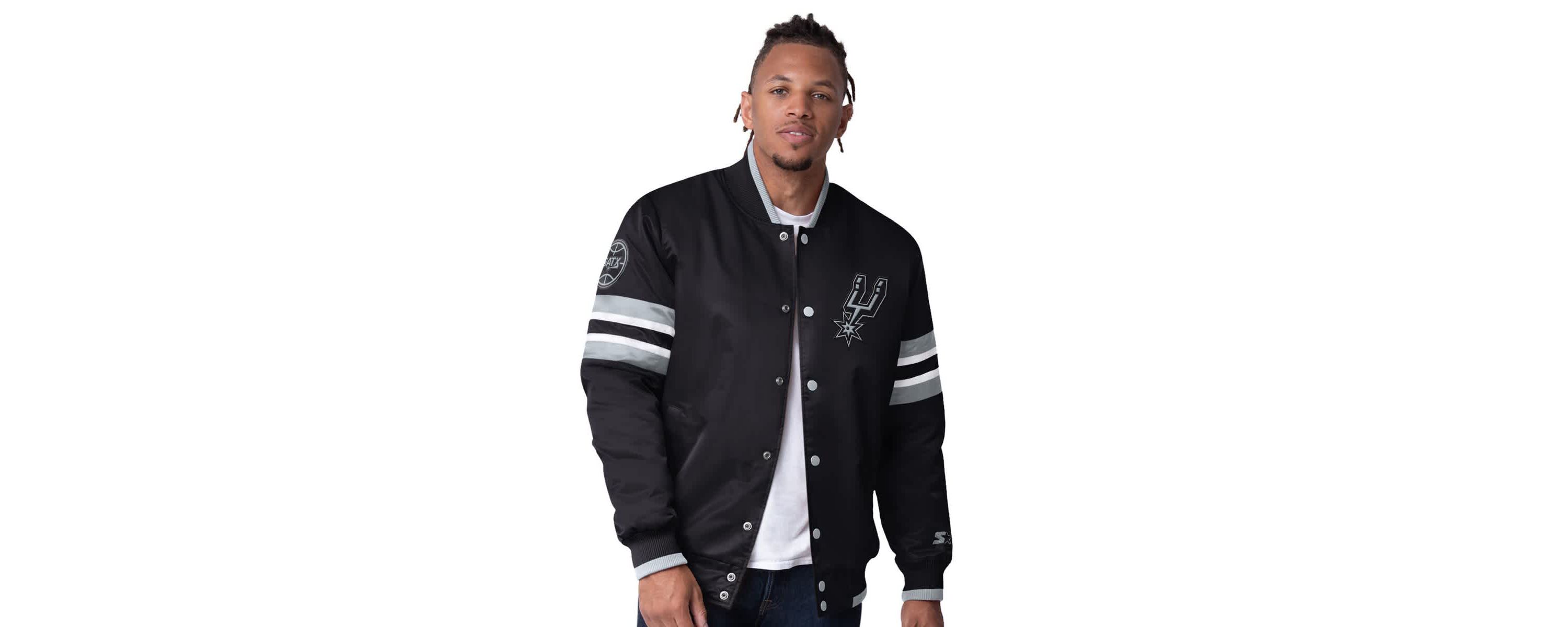 NBA San Antonio Spurs Scout Varsity Satin Full-Snap Jacket