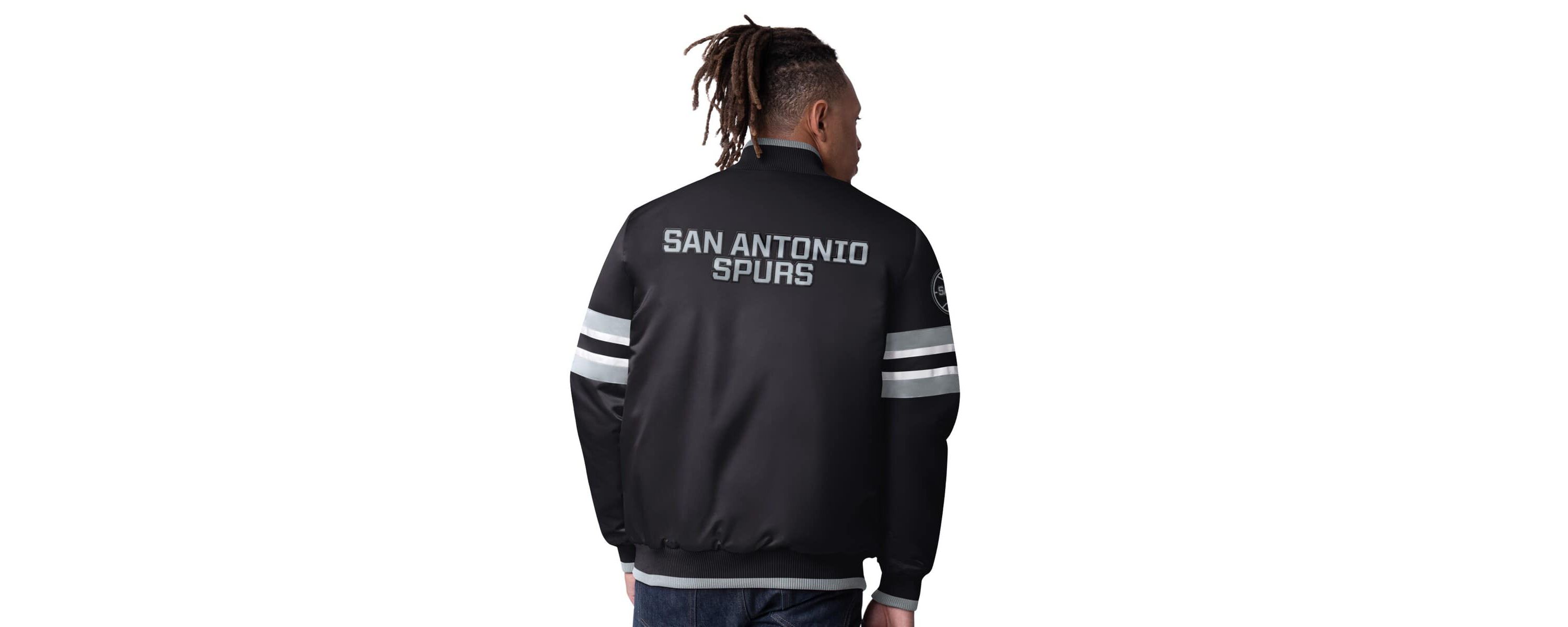 NBA San Antonio Spurs Scout Varsity Satin Full-Snap Jacket