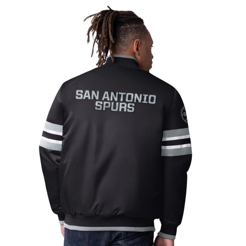 NBA San Antonio Spurs Scout Varsity Satin Full-Snap Jacket