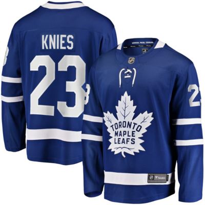 Men's NHL Fanatics Matthew Knies Toronto Maple Leafs Home Premier Breakaway Player Jersey, Blue, 4XL