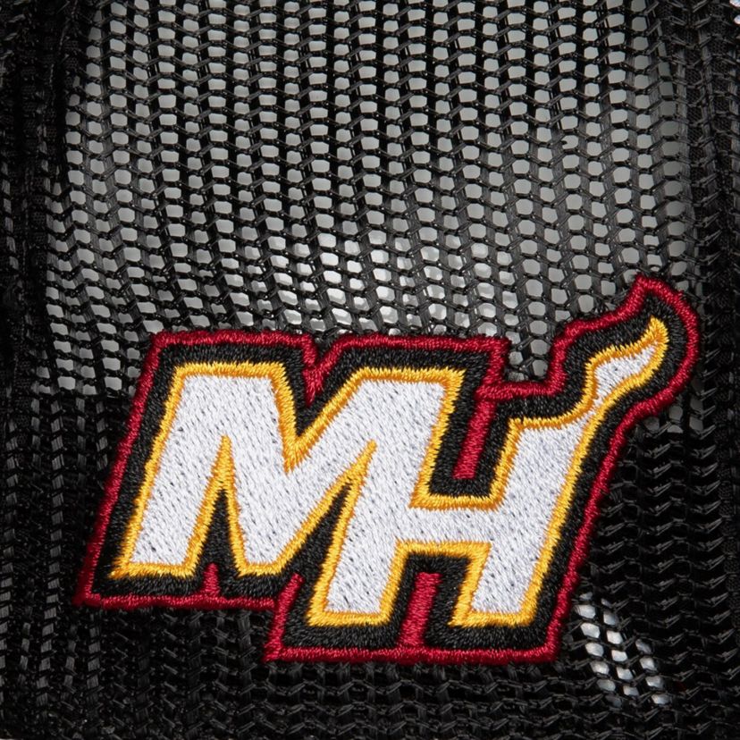 NBA Miami Heat Hardwood Classics Blocker Foam Front Trucker Adjustable Hat
