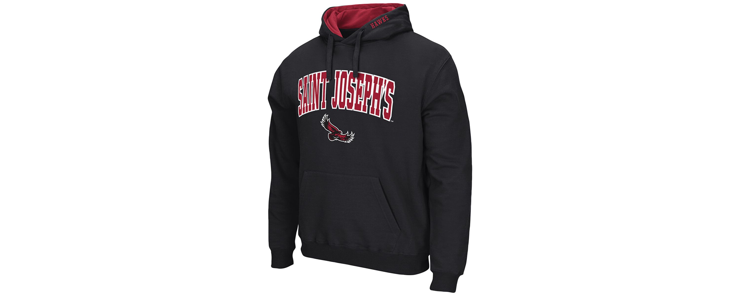 NCAA Saint Josephs Hawks Arch & Logo 3.0 Pullover Hoodie