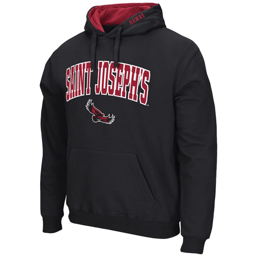 NCAA Saint Josephs Hawks Arch & Logo 3.0 Pullover Hoodie