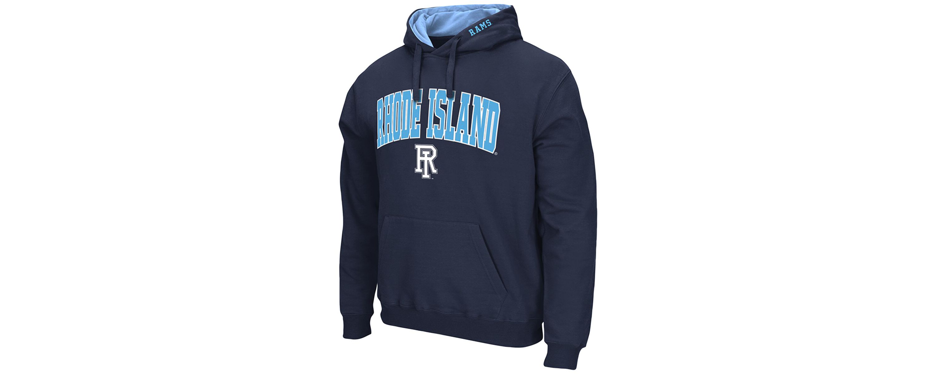 NCAA Rhode Island Rams Arch & Logo 3.0 Pullover Hoodie