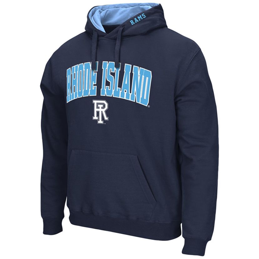 NCAA Rhode Island Rams Arch & Logo 3.0 Pullover Hoodie