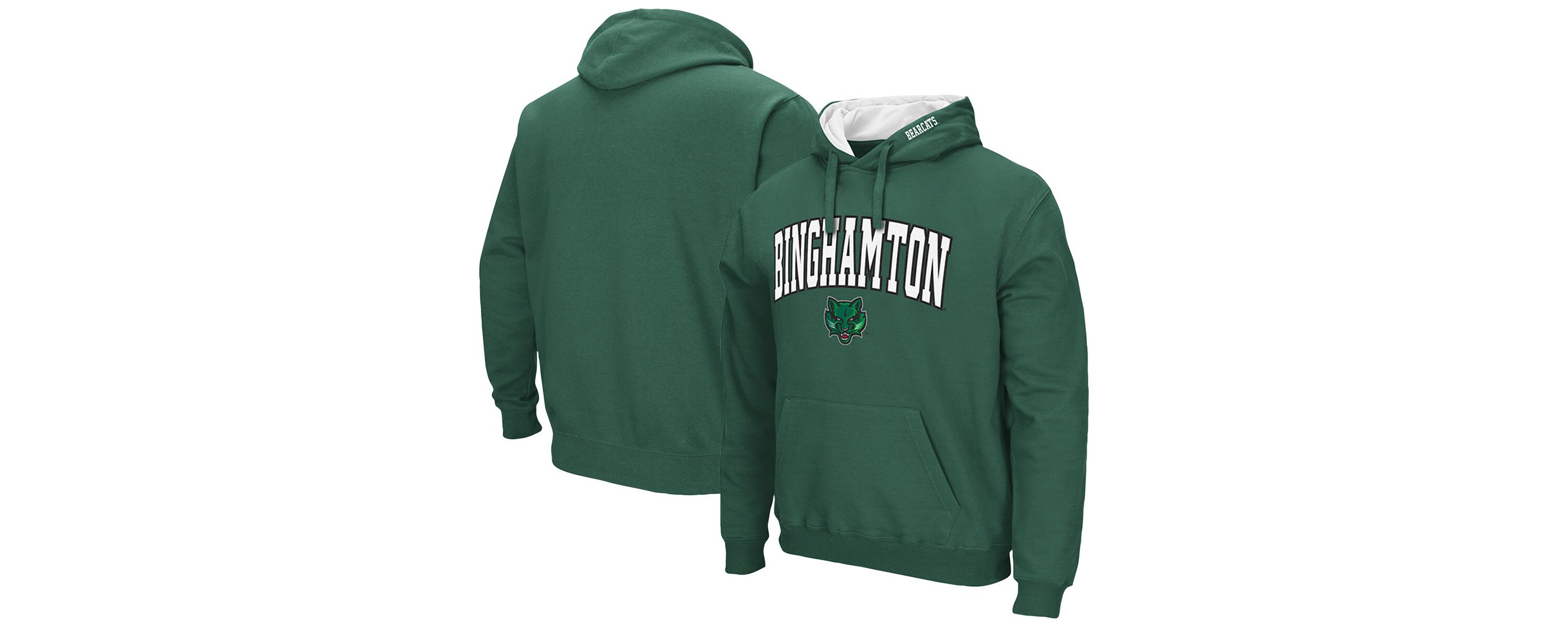 NCAA Binghamton Bearcats Arch & Logo 3.0 Pullover Hoodie
