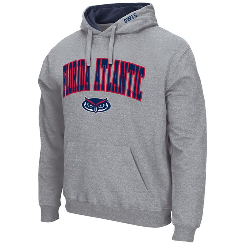 NCAA Florida Atlantic Owls Arch & Logo 3.0 Pullover Hoodie