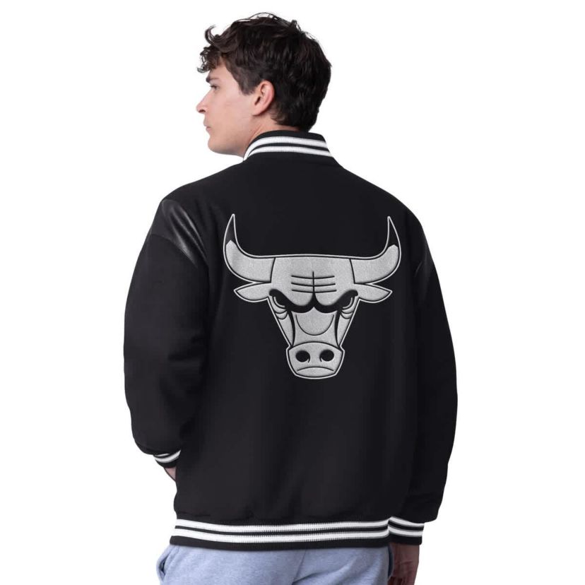 NBA Chicago Bulls Clutch Hitter Full-Snap Varsity Jacket