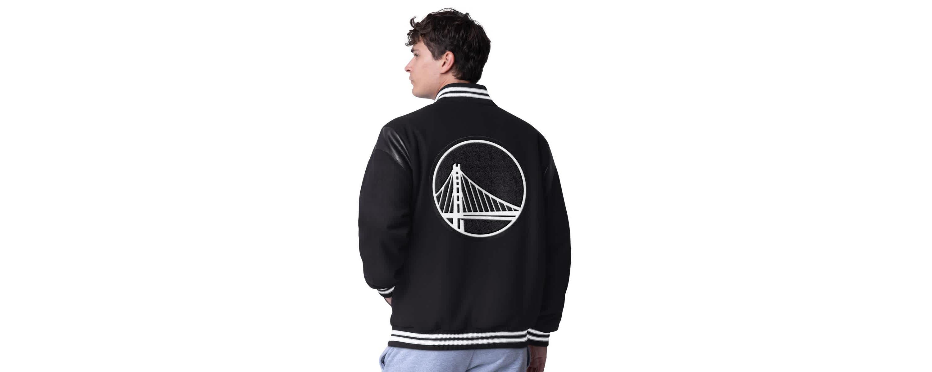 NBA Golden State Warriors Clutch Hitter Full-Snap Varsity Jacket