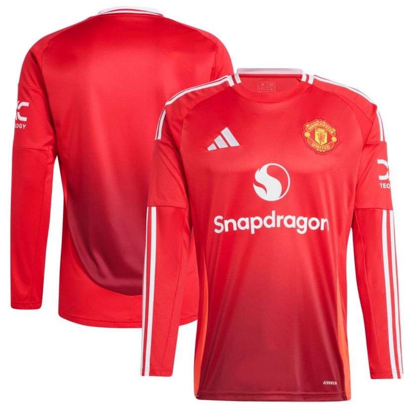 International Clubs Manchester United 2024/25 Home Long Sleeve Replica Jersey