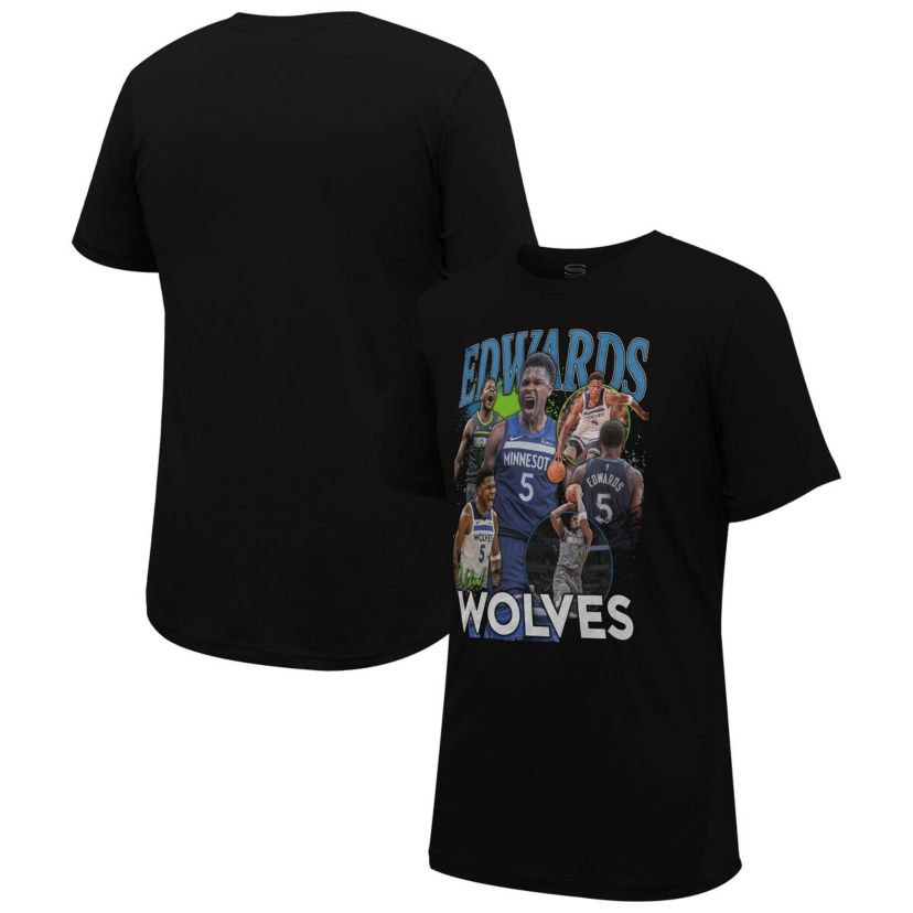 NBA Unisex Anthony Edwards Minnesota Timberwolves Player Crossroads T-Shirt