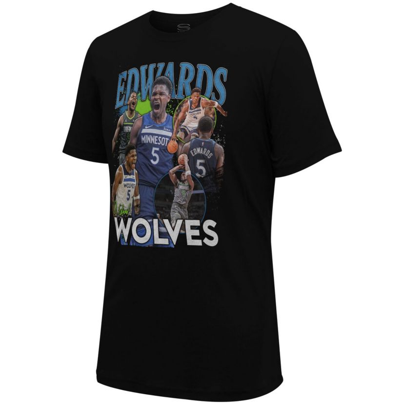 NBA Unisex Anthony Edwards Minnesota Timberwolves Player Crossroads T-Shirt