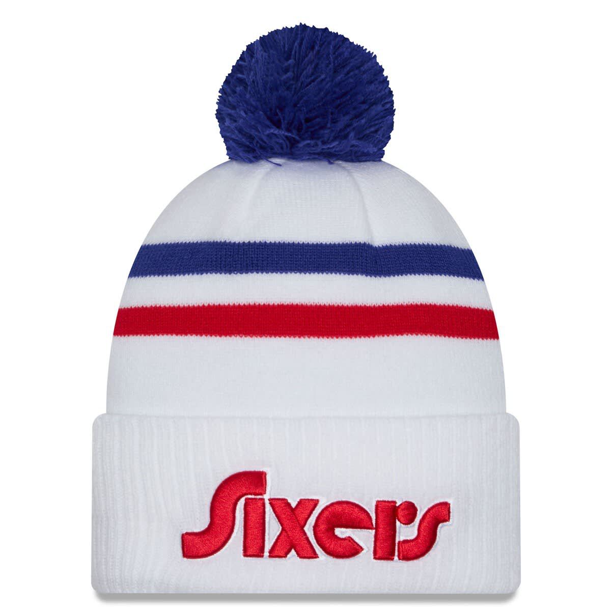 NBA Philadelphia 76ers 2024/25 City Edition Cuffed Knit Hat with Pom