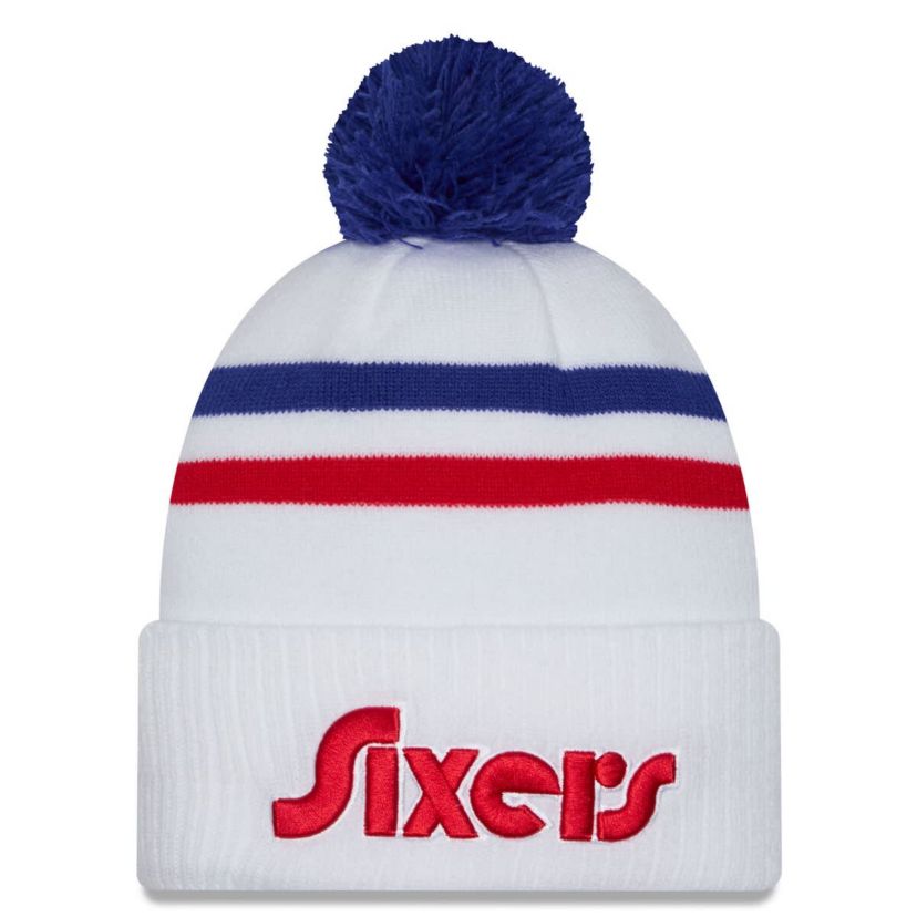 NBA Philadelphia 76ers 2024/25 City Edition Cuffed Knit Hat with Pom