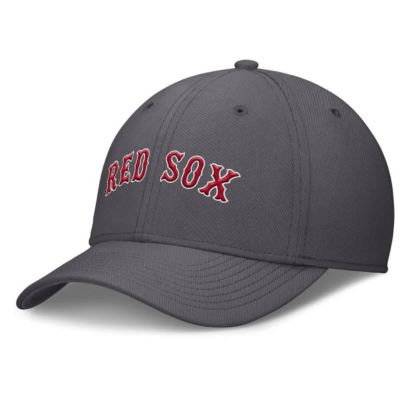 Men's Boston Red Sox MLB Nike Boston Sox Swoosh Performance Flex Hat, Gray, Medium