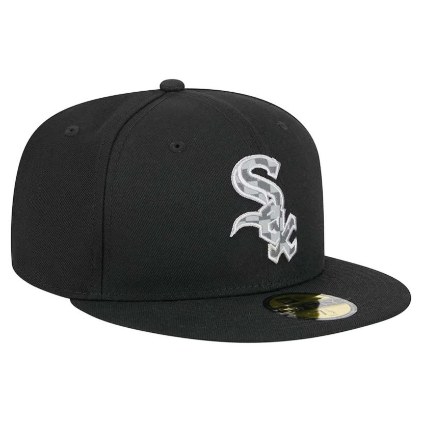 Chicago White Sox MLB Chicago Sox Checkered Undervisor 59FIFTY Fitted Hat