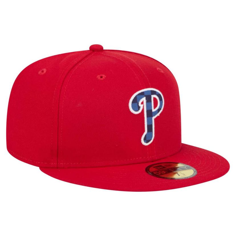 MLB Philadelphia Phillies Checkered Undervisor 59FIFTY Fitted Hat