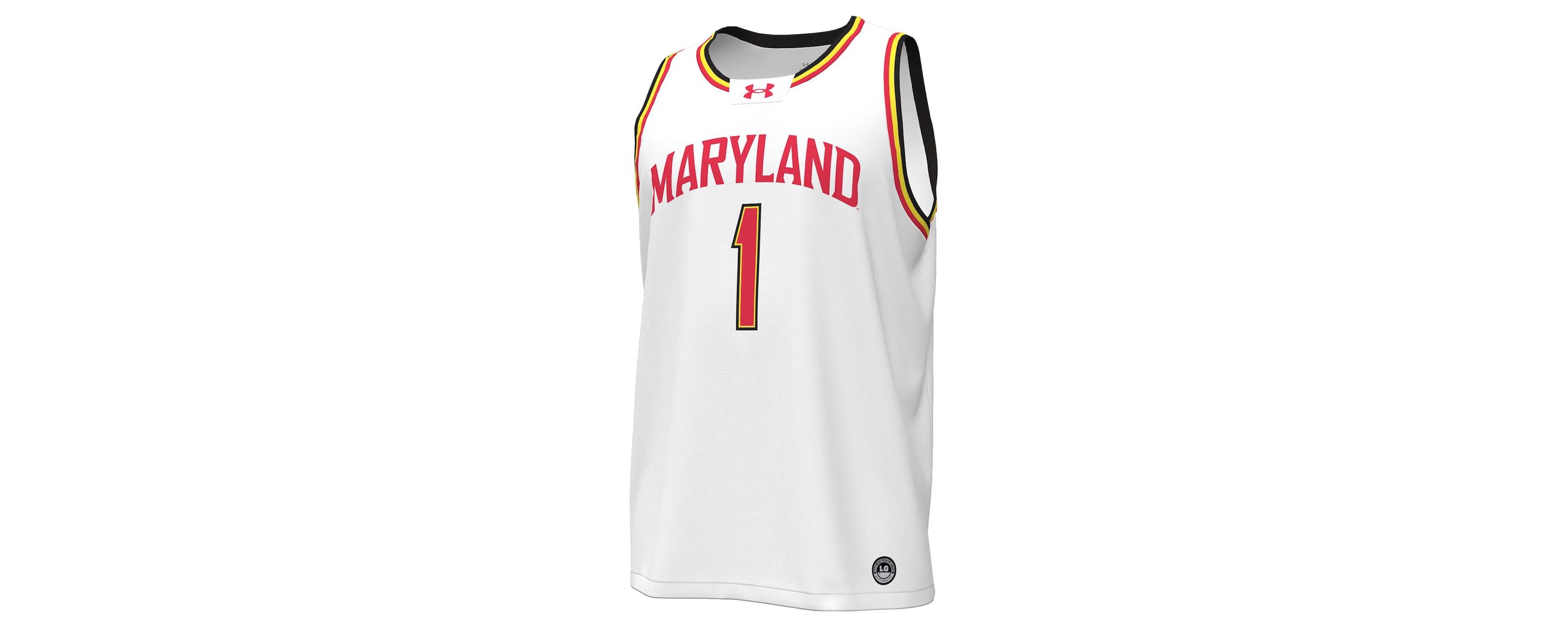 NCAA Under Armour #1 Maryland Terrapins Replica Basketball Jersey