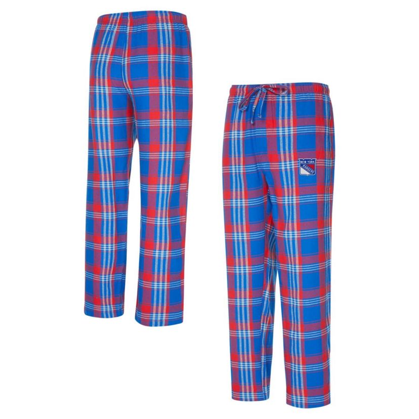 NHL Blue/Red New York Rangers Region Flannel Sleep Pants