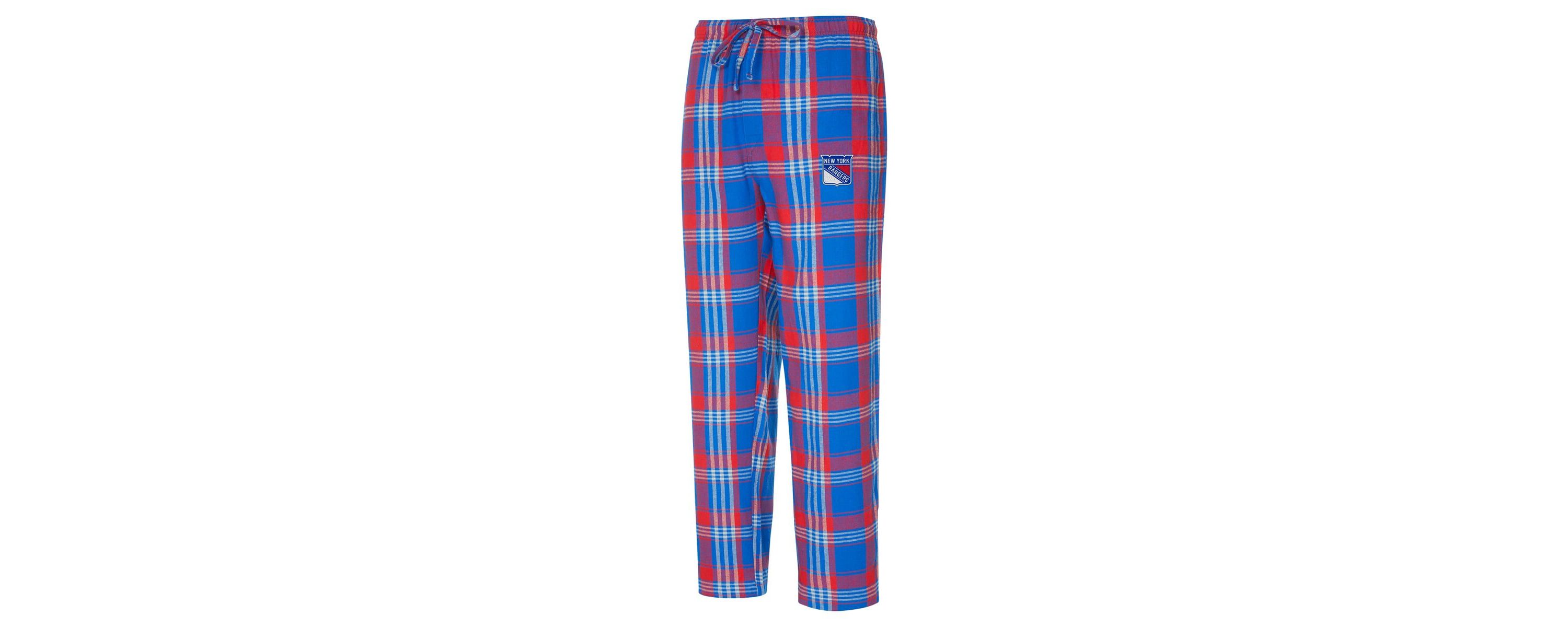 NHL Blue/Red New York Rangers Region Flannel Sleep Pants