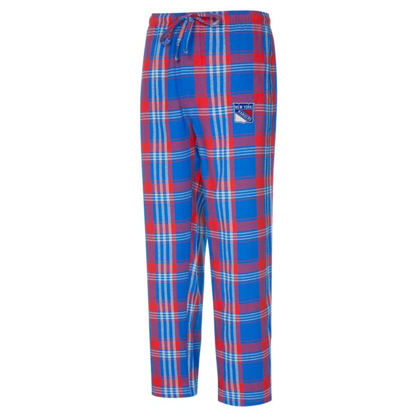 NHL Blue/Red New York Rangers Region Flannel Sleep Pants