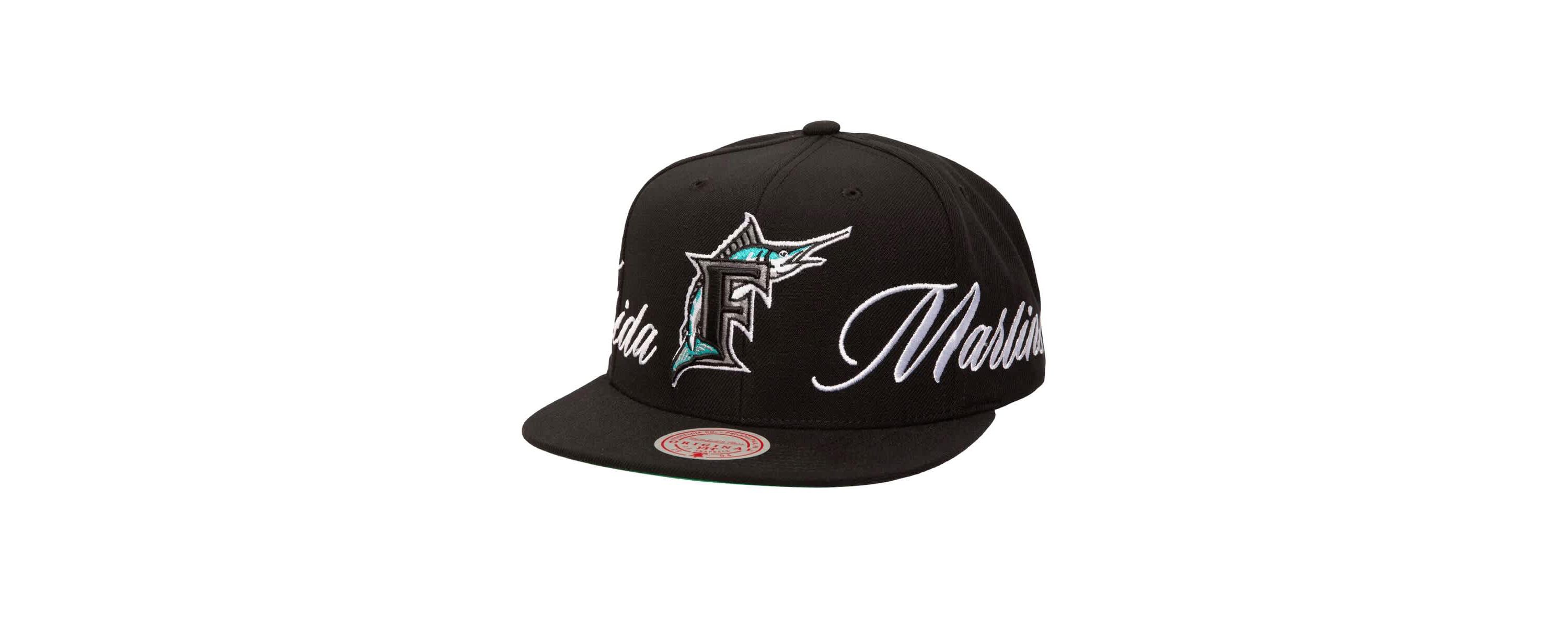 Cooperstown Teams Florida Marlins Just Don x MLB Lux Script Snapback Hat