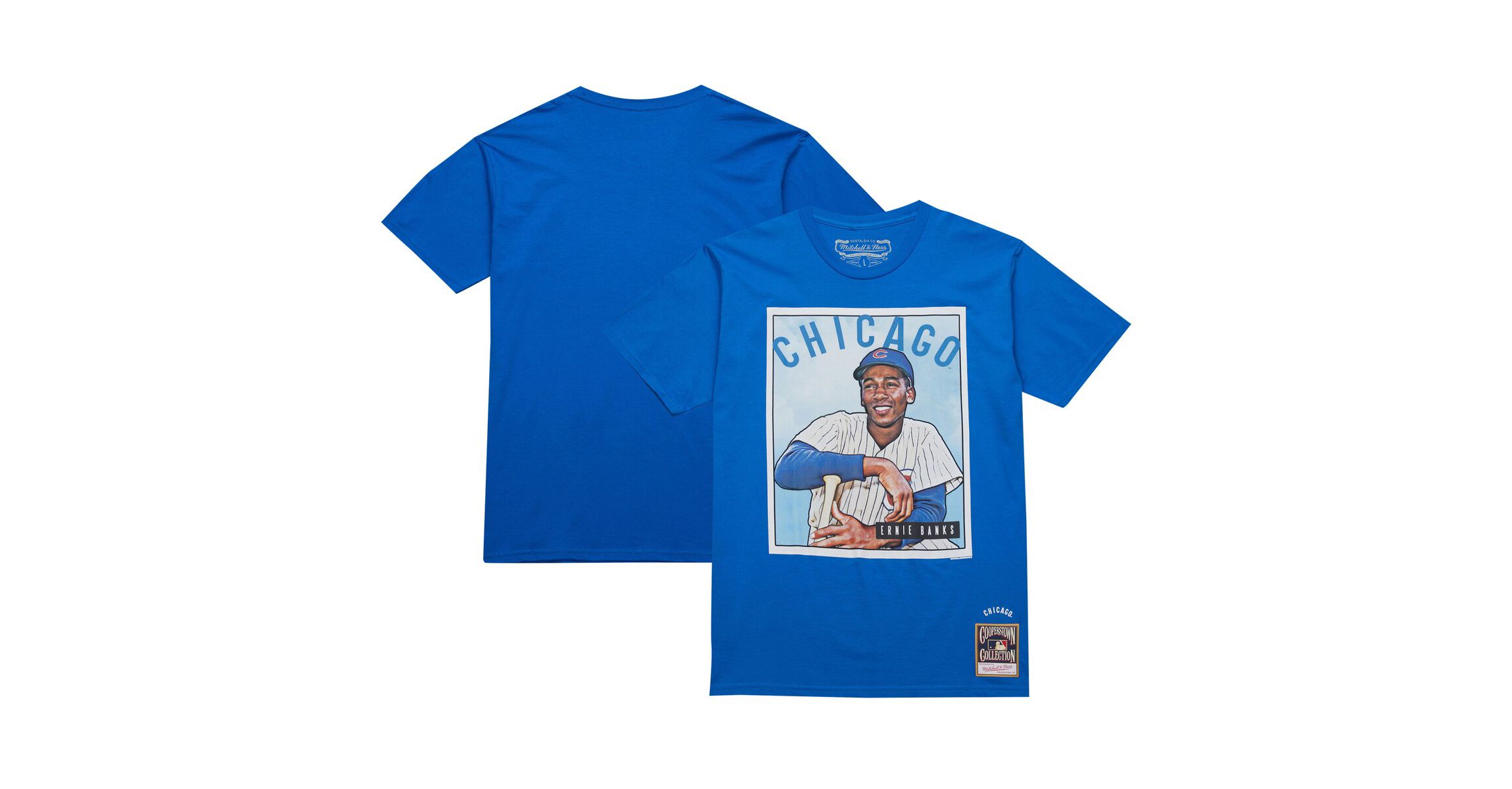 MLB Ernie Banks Chicago Cubs Cooperstown Collection Collectors Connection T-Shirt