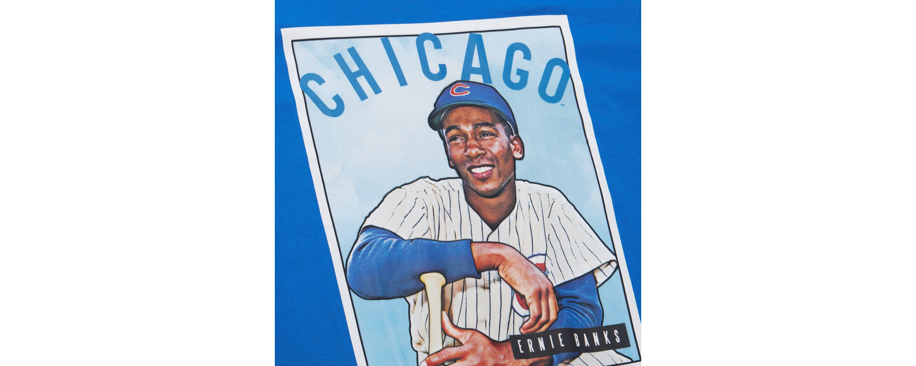 MLB Ernie Banks Chicago Cubs Cooperstown Collection Collectors Connection T-Shirt