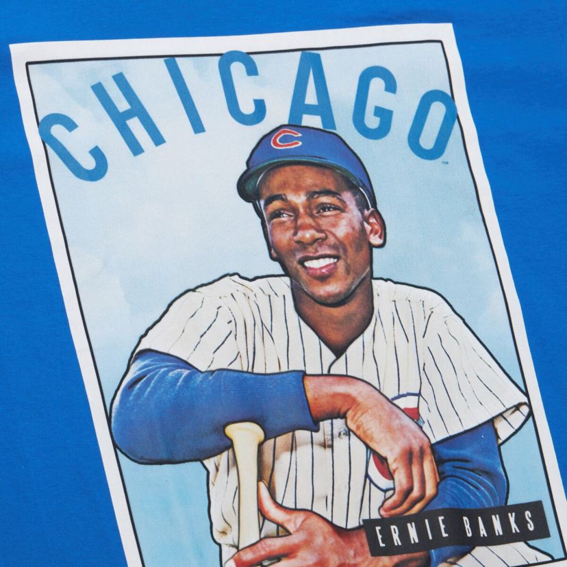MLB Ernie Banks Chicago Cubs Cooperstown Collection Collectors Connection T-Shirt