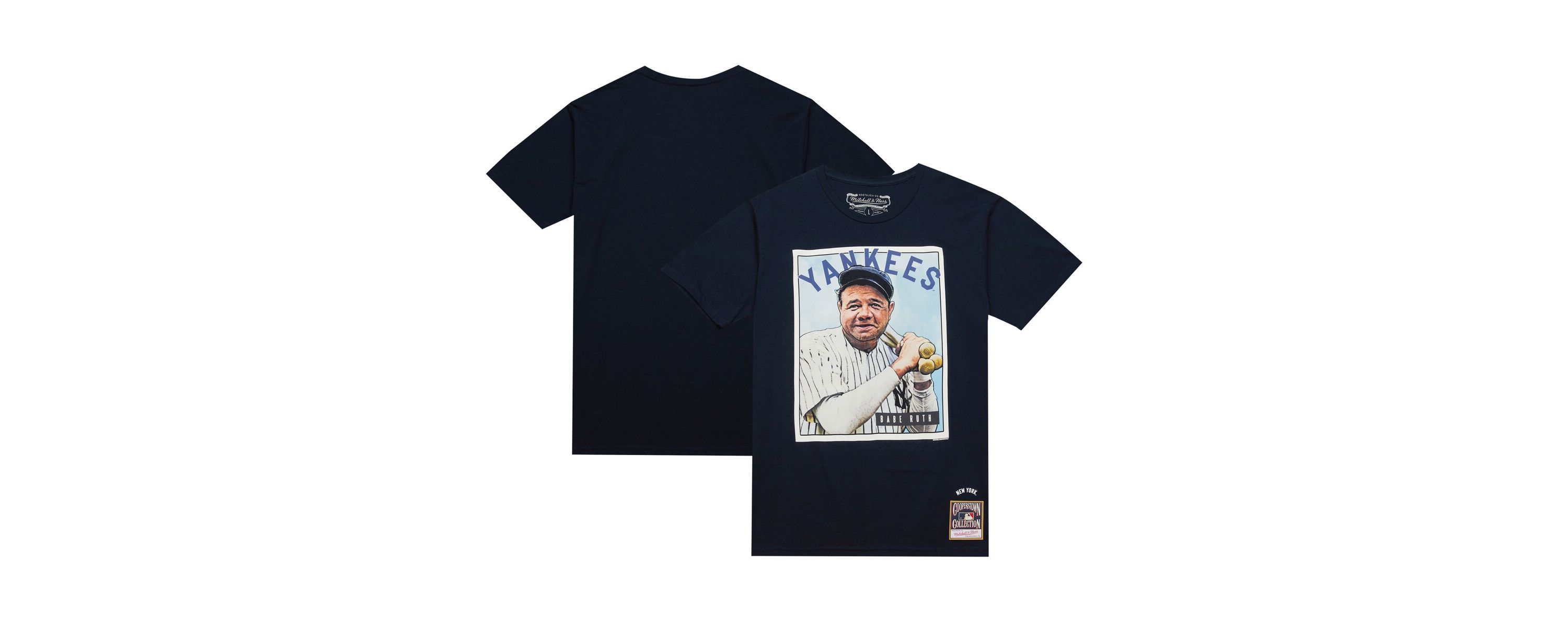 MLB Babe Ruth New York Yankees Cooperstown Collection Collectors Connection T-Shirt