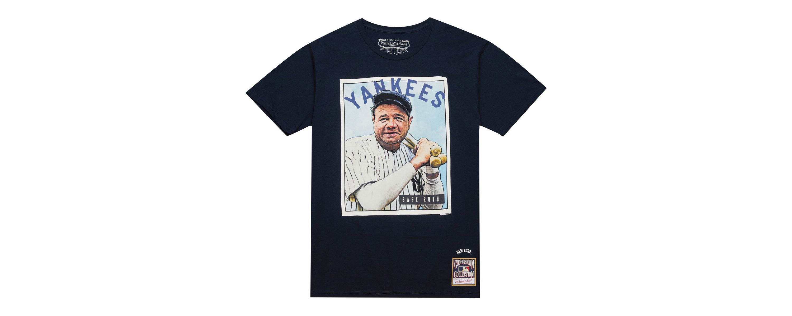 MLB Babe Ruth New York Yankees Cooperstown Collection Collectors Connection T-Shirt