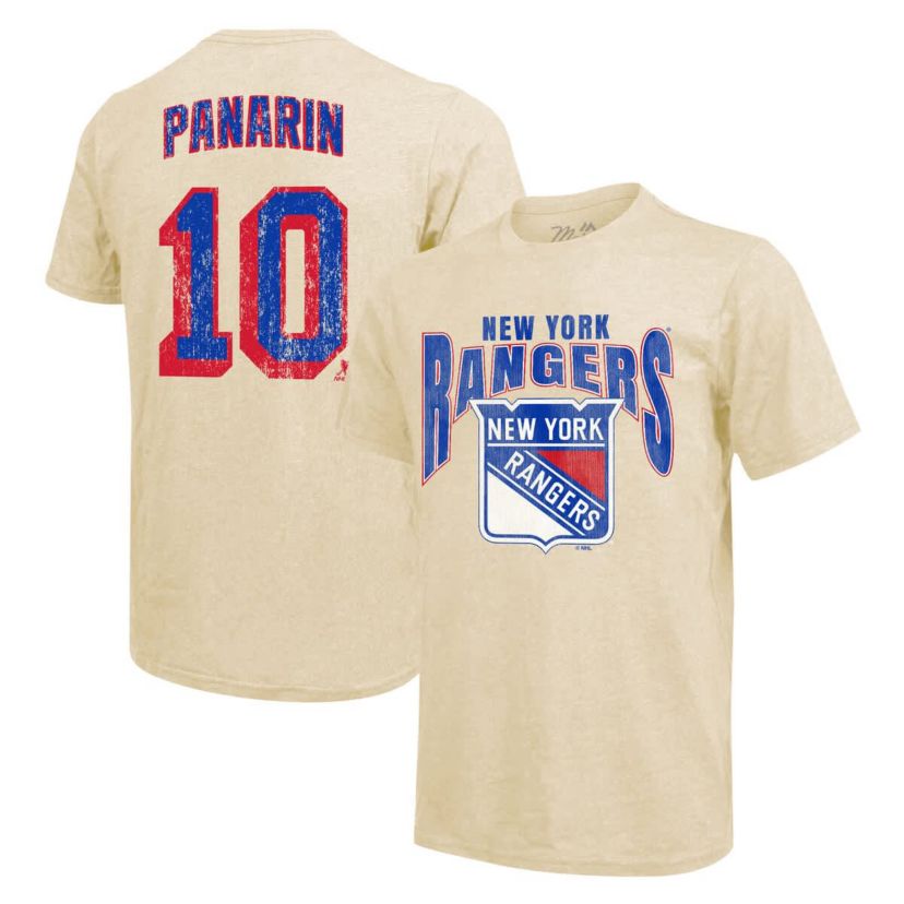 NHL Artemi Panarin New York Rangers Dynasty Name & Number Tri-Blend T-Shirt
