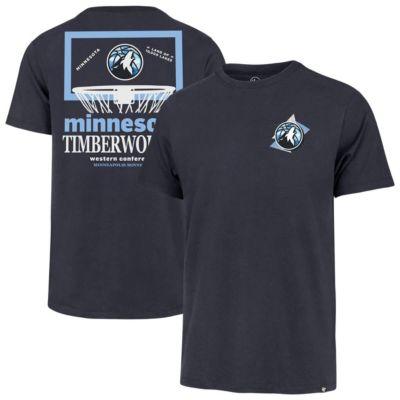 '47 Men's NBA Minnesota Timberwolves City Edition Backboard T-Shirt, Navy Blue, Large