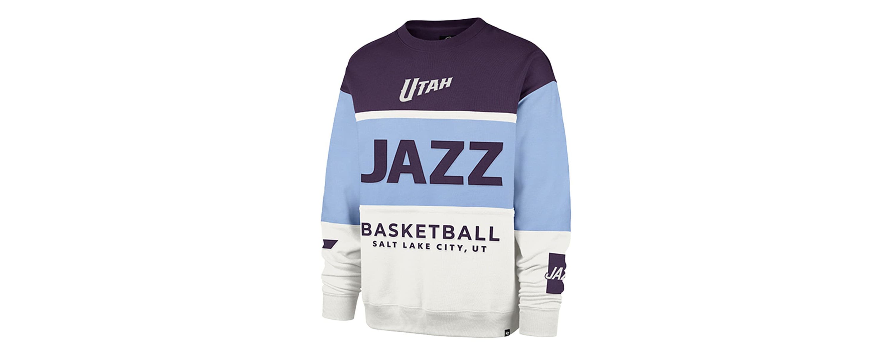 NBA Unisex Light Utah Jazz 2024/25 City Edition On Five Maximalist Pullover Sweatshirt