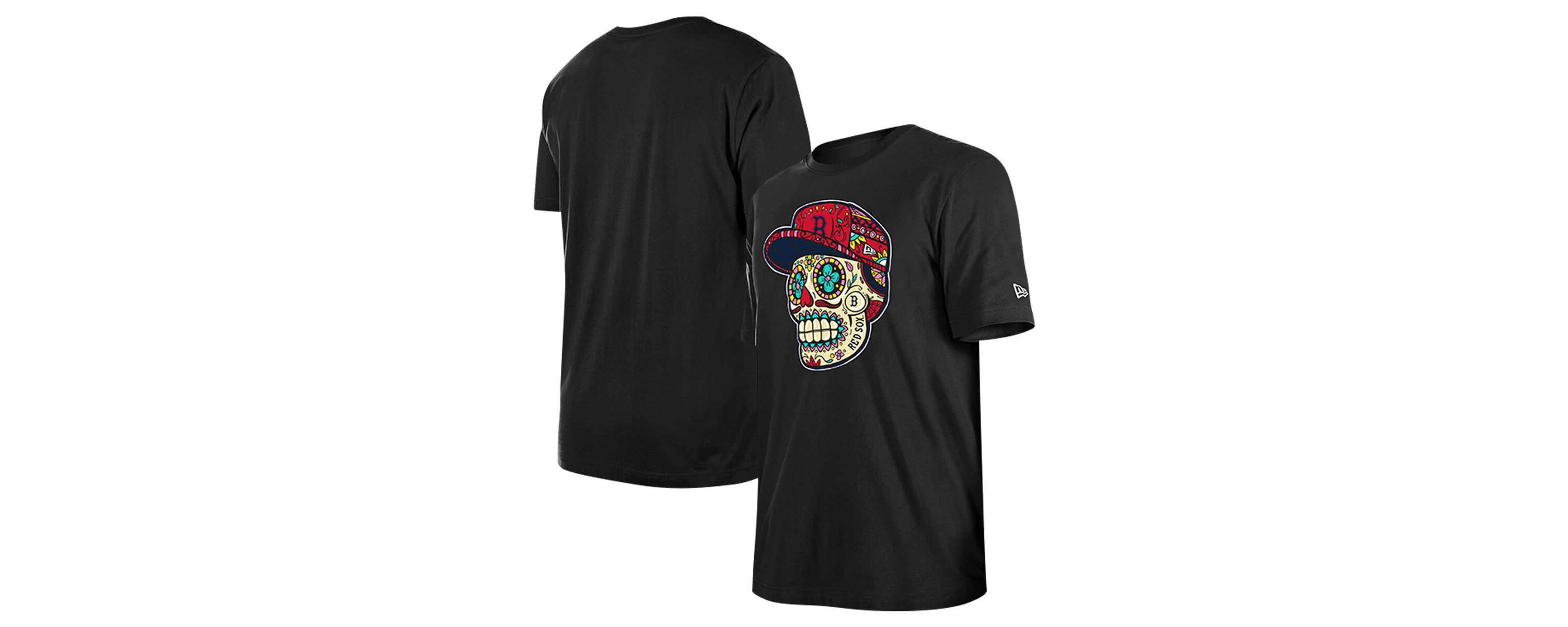 Boston Red Sox MLB Boston Sox Sugar Skulls T-Shirt