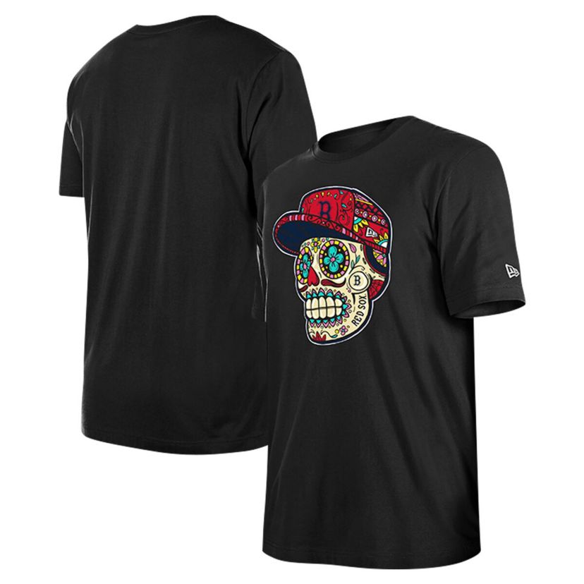 Boston Red Sox MLB Boston Sox Sugar Skulls T-Shirt
