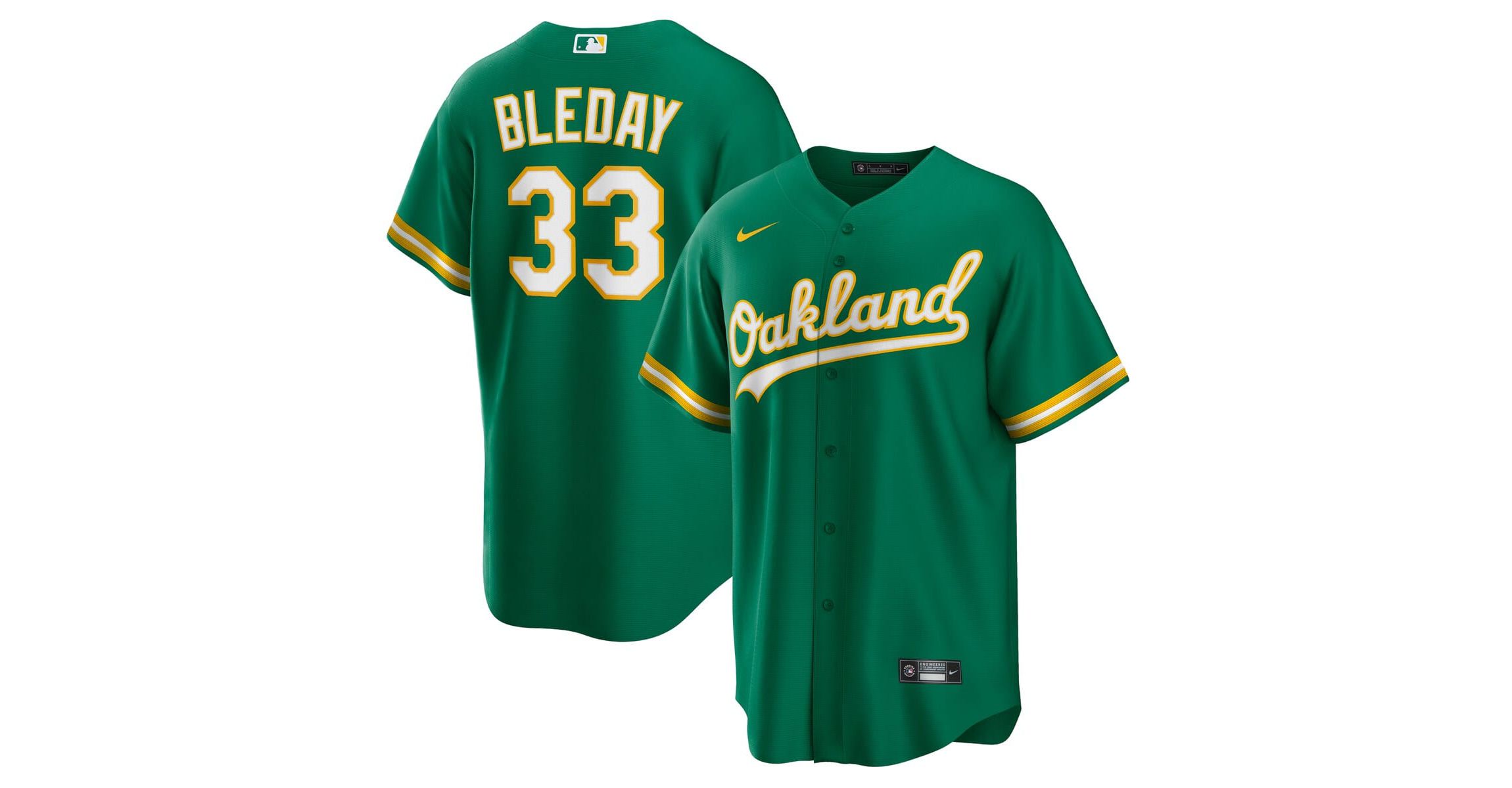Cooperstown Teams Nike JJ Bleday Kelly Oakland Athletics Alternate Replica Jersey