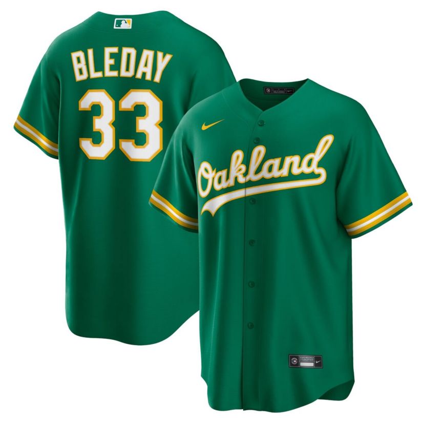 Cooperstown Teams Nike JJ Bleday Kelly Oakland Athletics Alternate Replica Jersey